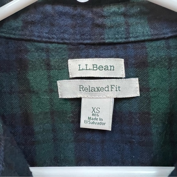 LL Bean Blackwatch Plaid Flannel Women’s XS - Picture 4 of 5